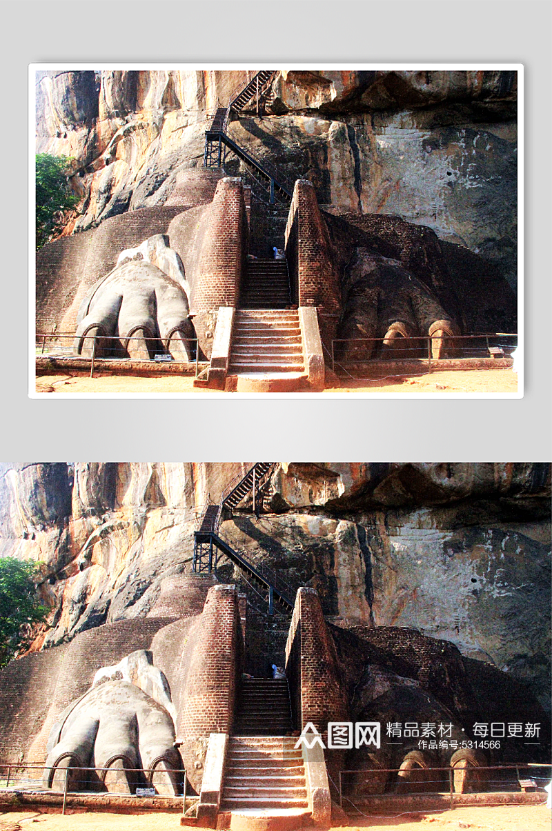 世界文化遗产斯里兰卡狮子岩图片素材
