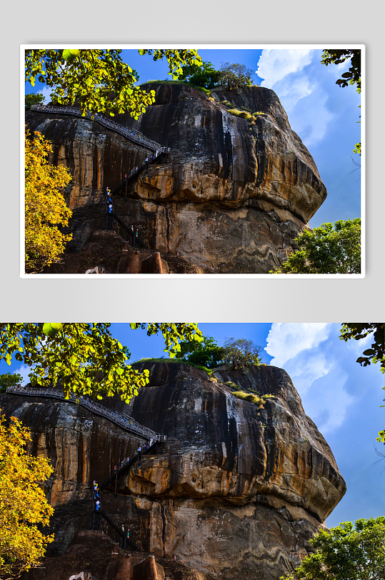 斯里兰卡狮子岩摄影图片