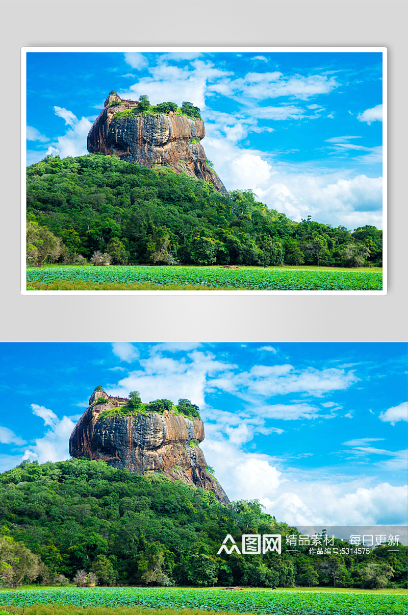 斯里兰卡狮子石堡垒图片素材