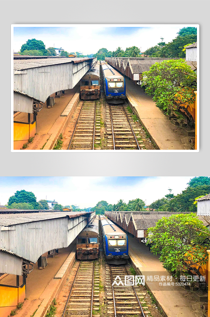 斯里兰卡火车站台图片素材