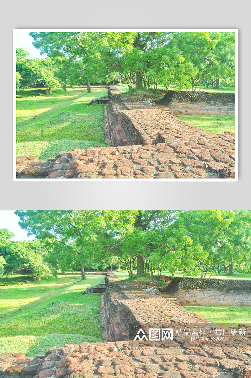 斯里兰卡狮子岩古代遗址图片素材