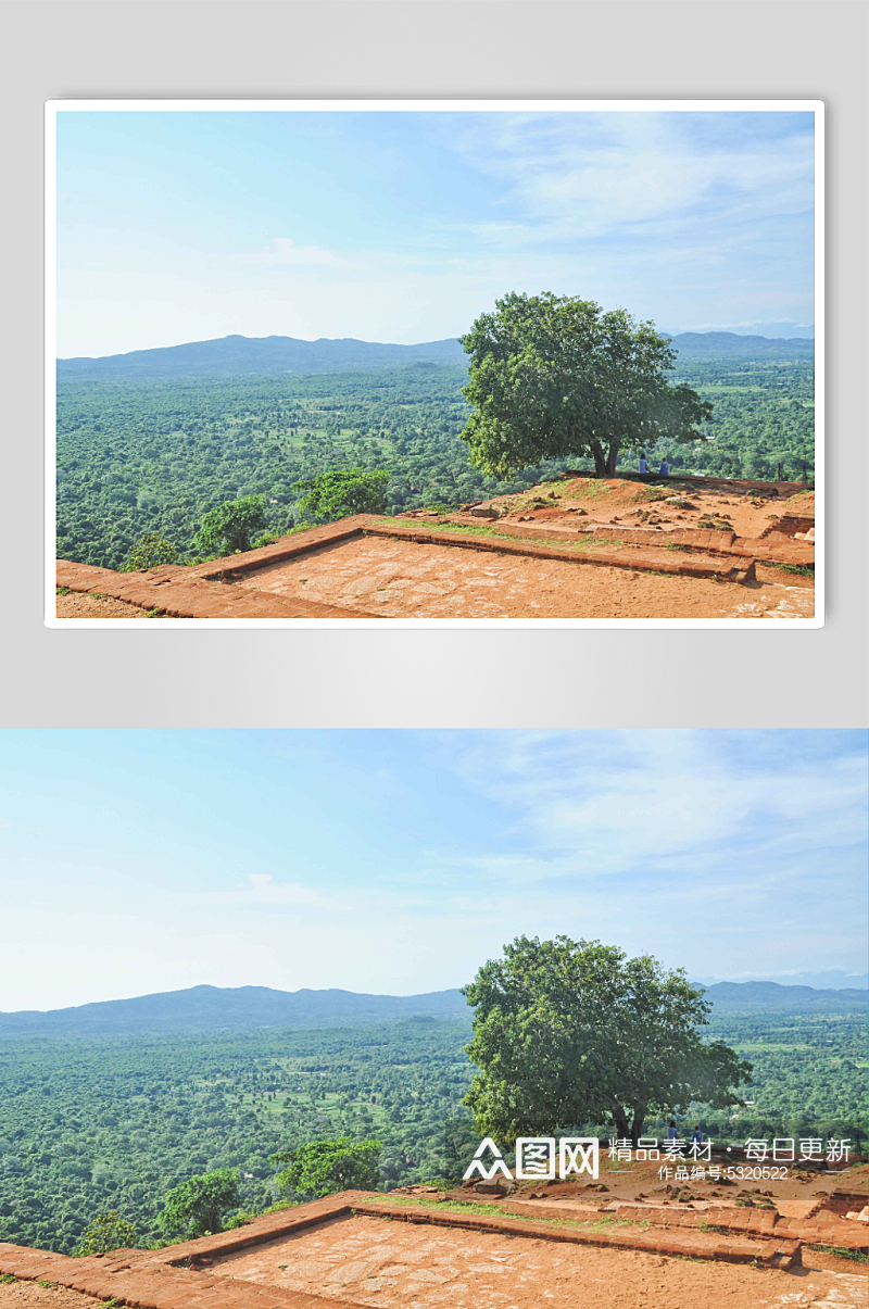 斯里兰卡狮子岩古代遗址图片素材