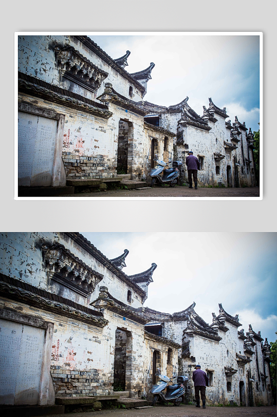 安徽皖南旅游景区宏村民居建筑摄影图片