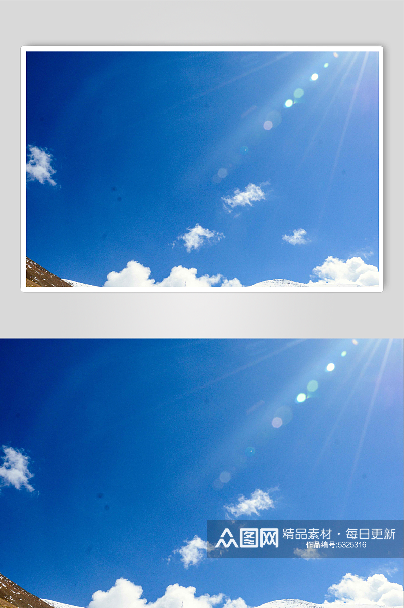 风景摄影蓝天白云阳光摄影图片素材