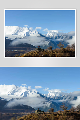 林芝雪山摄影图片