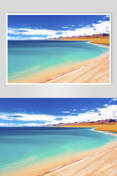 纳木措湖泊摄影图片