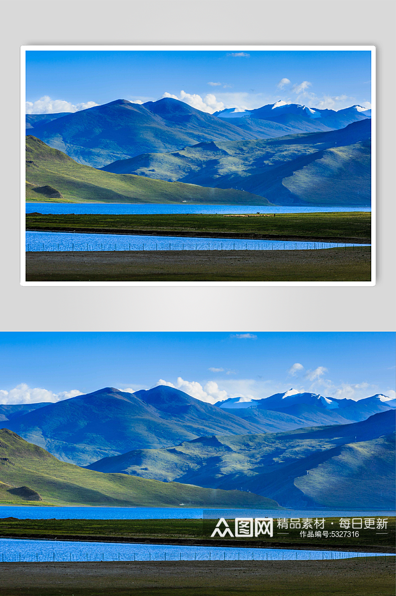 西藏高原山川湖泊摄影图片素材