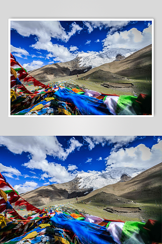 西藏高原雪山摄影图片