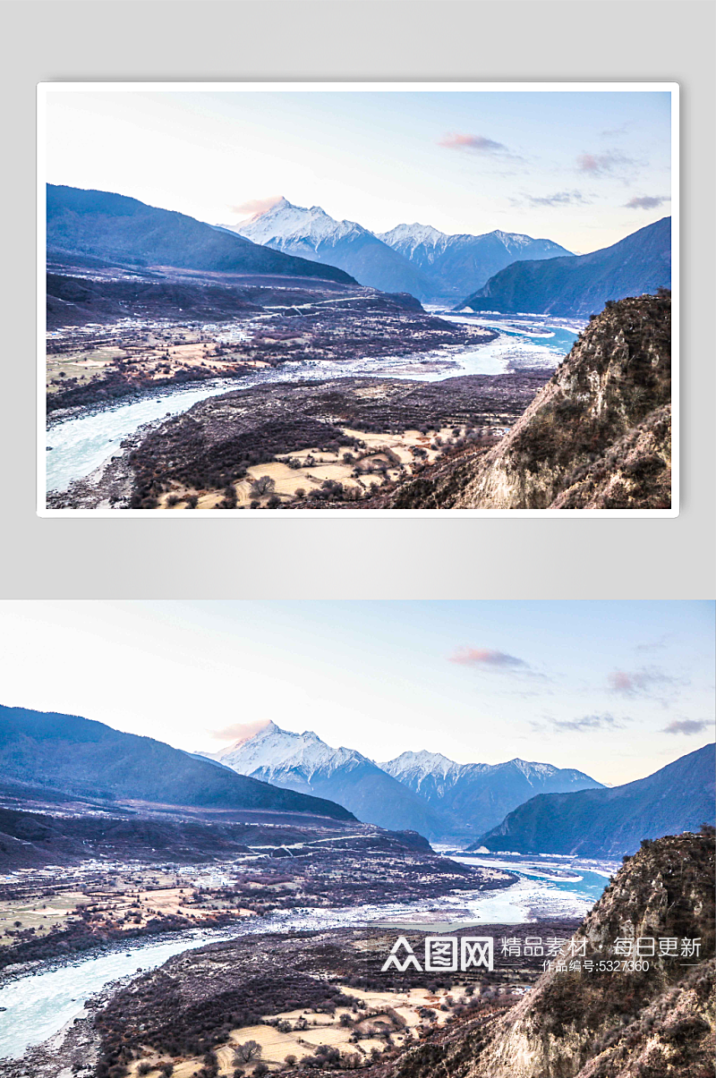 西藏林芝雅鲁藏布江大峡谷风光摄影图片素材