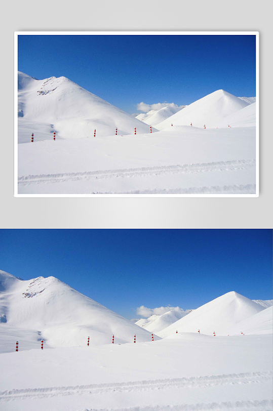 西藏那根拉垭口雪山摄影图片