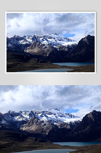 夏日的西藏之旅雪山风景摄影图片