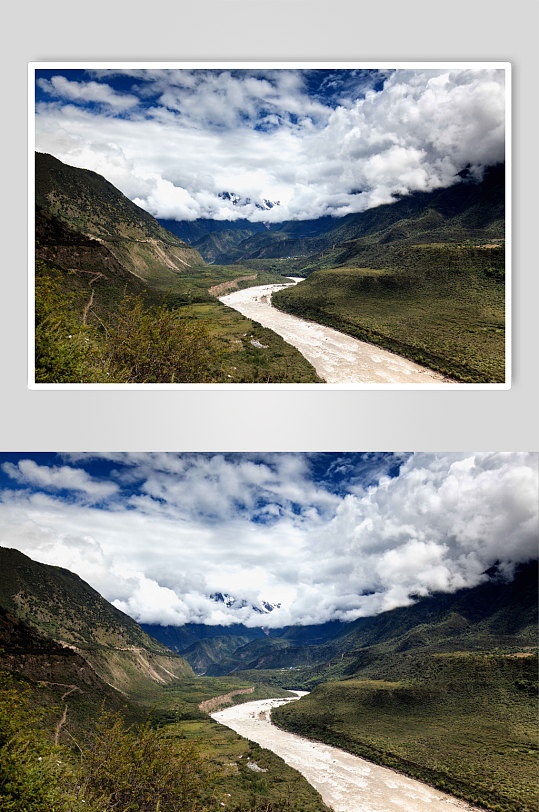 雅鲁藏布江大峡谷摄影图片