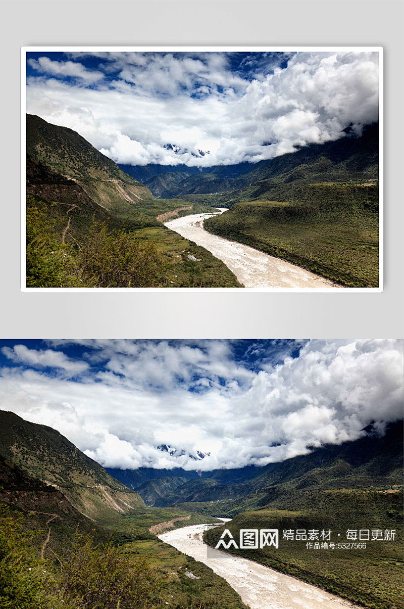 雅鲁藏布江大峡谷摄影图片素材
