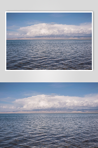 寂静的青海湖摄影图片