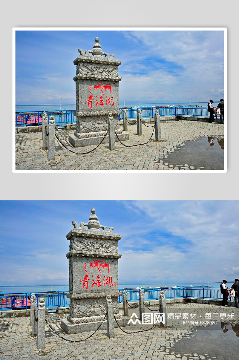 青海湖风景区实拍摄影图片素材