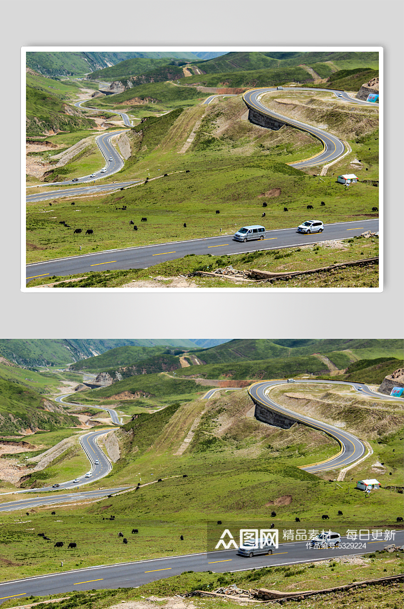 中国最美公路实拍摄影图片素材