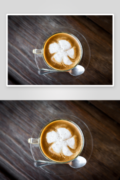 泡咖啡摄影实拍图