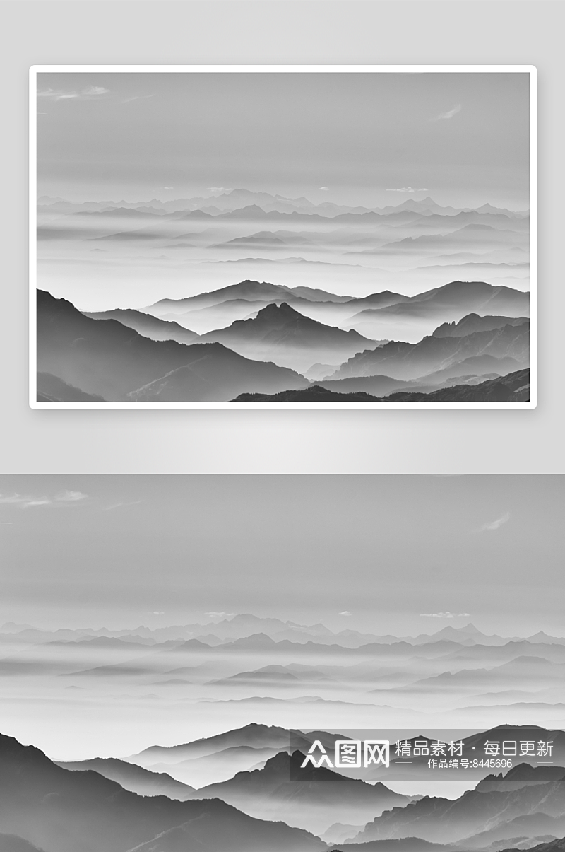 山峰山脉风景摄影图素材