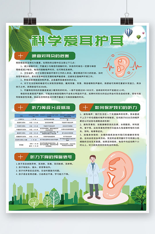 减少噪音关爱听力健康