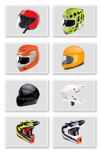 彩色摩托车安全头盔实拍
