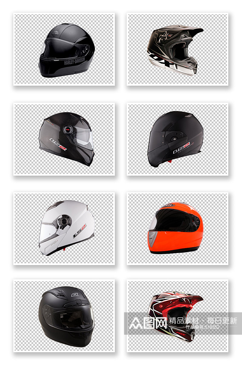 摩托车安全头盔元素素材