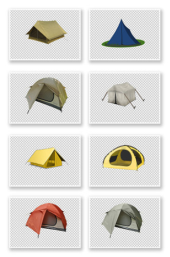 旅游露营帐篷透明素材