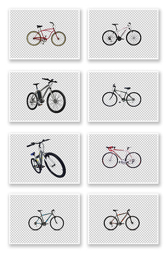 自行车单车PNG元素素材
