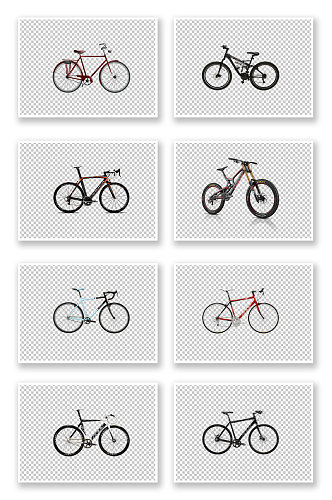 自行车脚踏车免抠素材