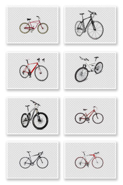 自行车单车脚踏车免抠素材