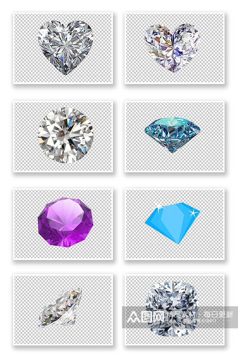 精美珠宝钻石免抠元素素材