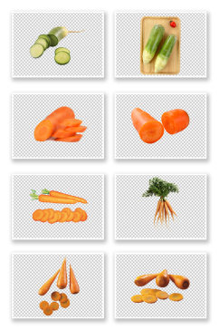 绿色蔬菜胡萝卜素材