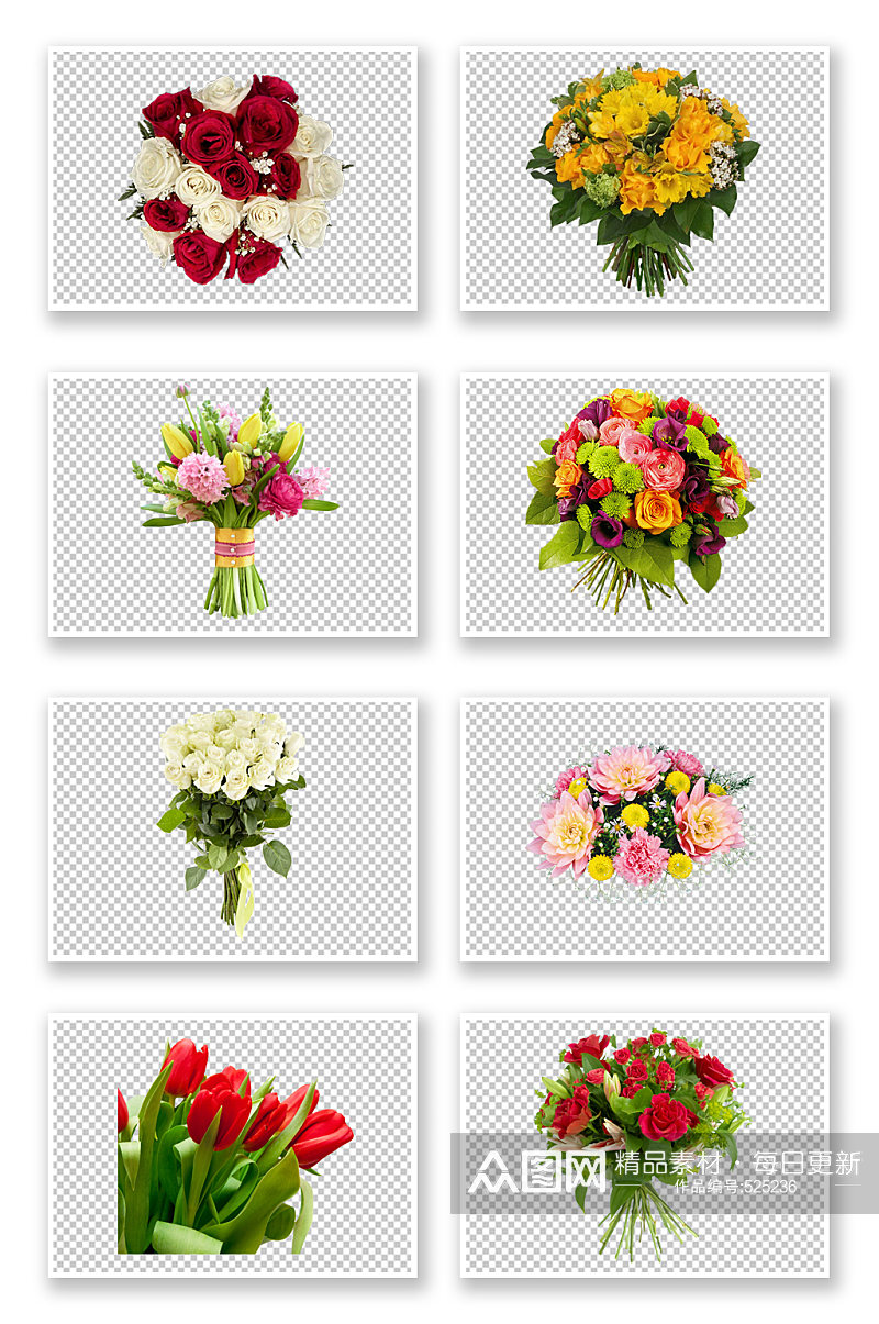 婚庆花朵鲜花花束素材素材