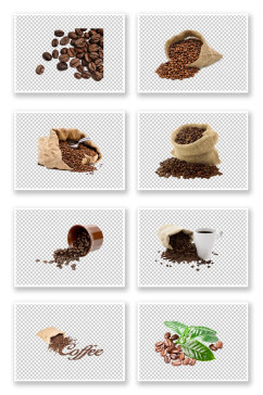 咖啡豆咖啡饮品素材