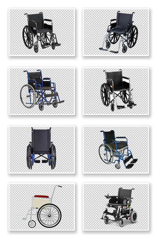 医疗器材轮椅免抠素材