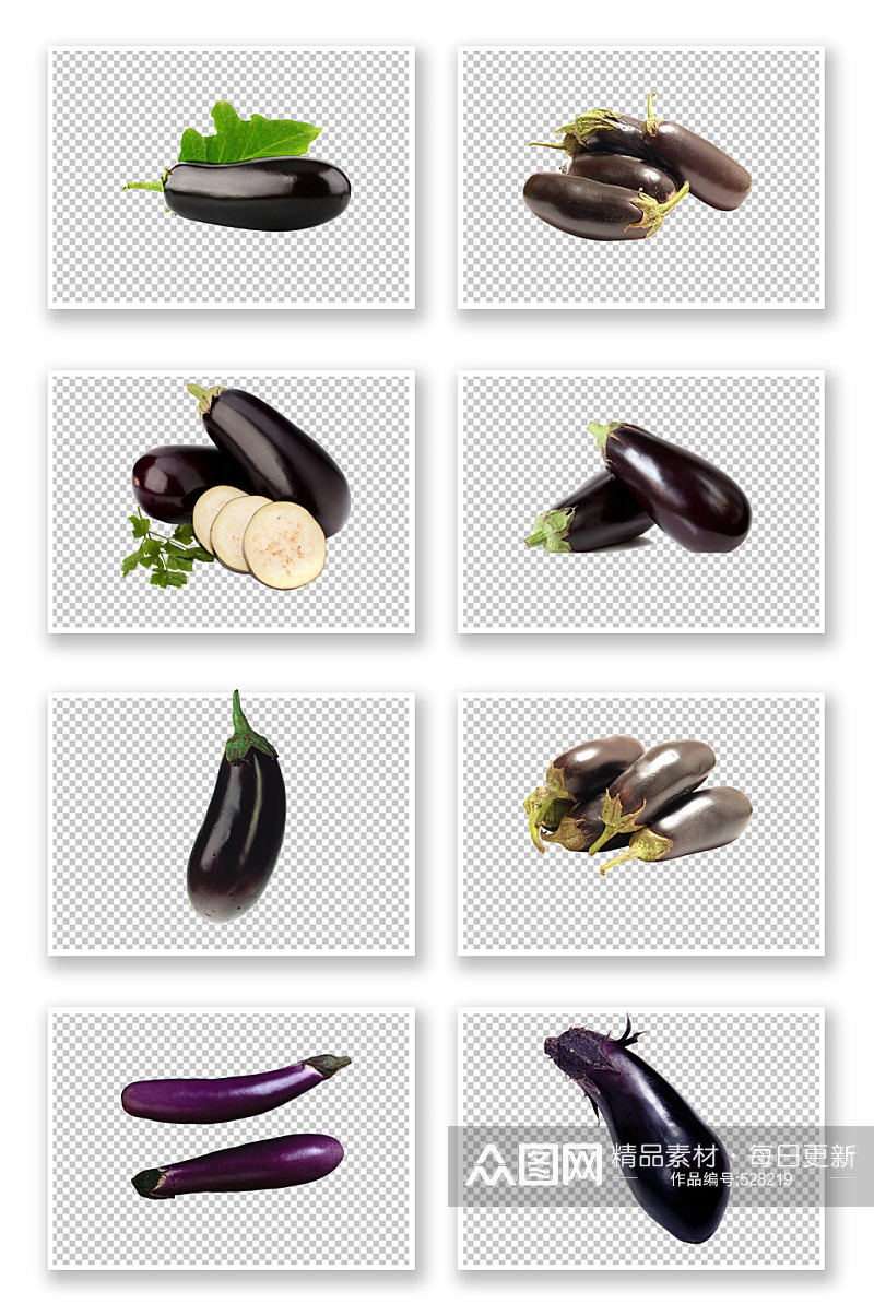 紫色茄子蔬菜素材素材