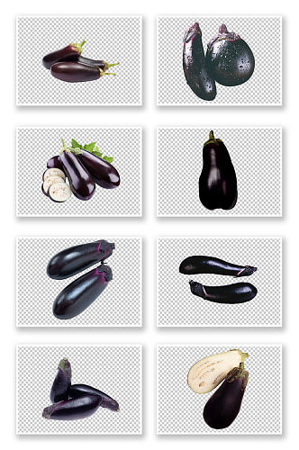 紫色茄子蔬菜素材