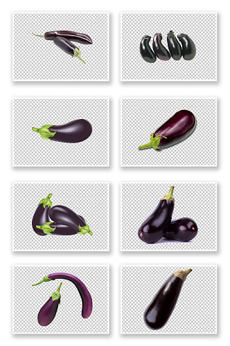 紫色茄子蔬菜素材
