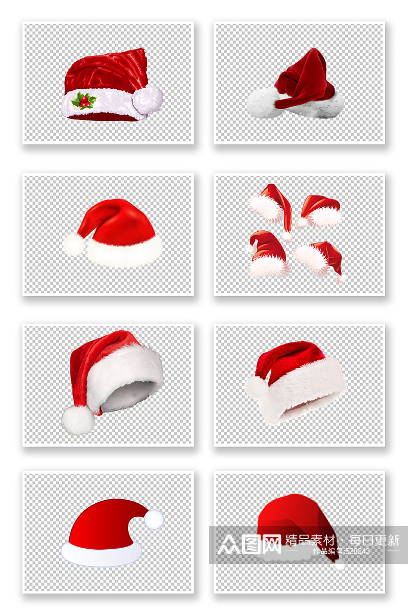 圣诞帽帽子免抠素材素材