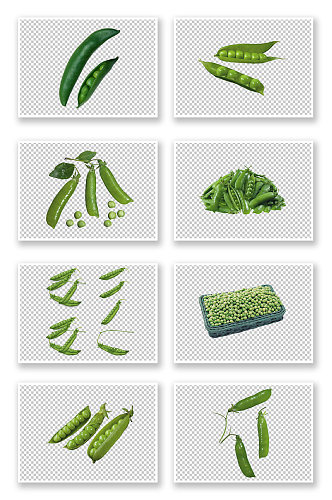 绿色蔬菜豌豆实拍