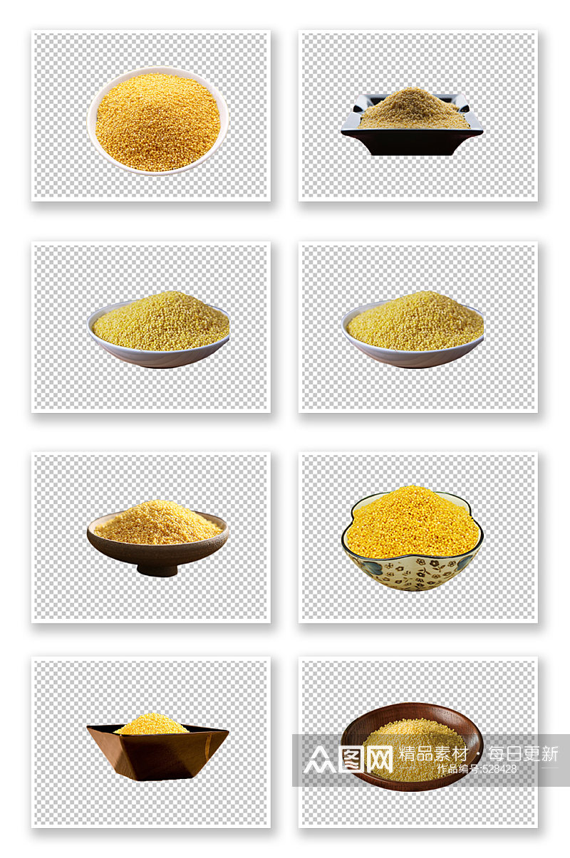 小米五谷杂粮免抠素材素材