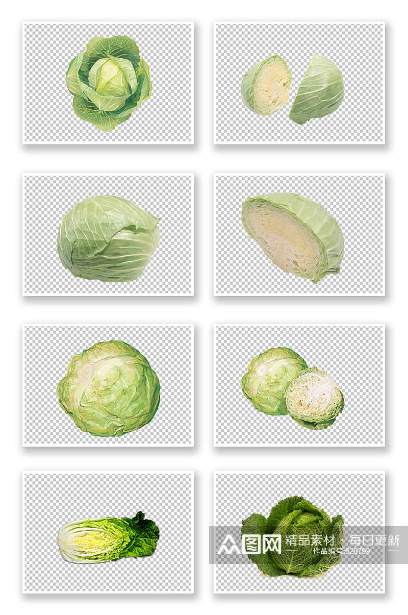 多种圆白菜蔬菜素材素材