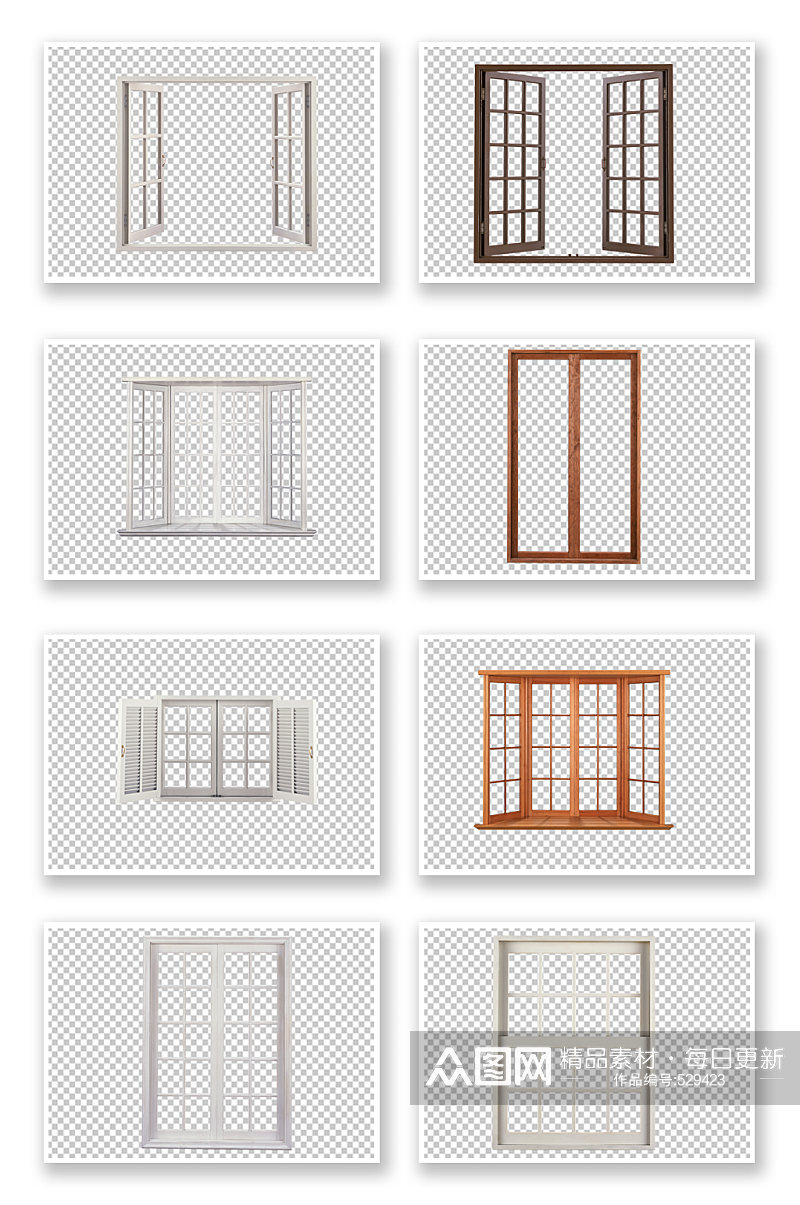 古典中式窗户门窗装修素材素材