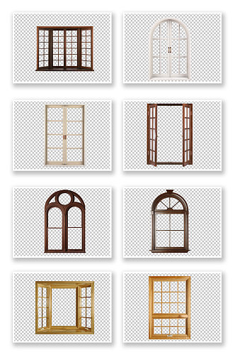 古典中式窗户门窗装修素材