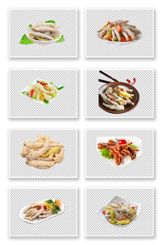 香辣鸡爪泡椒凤爪素材
