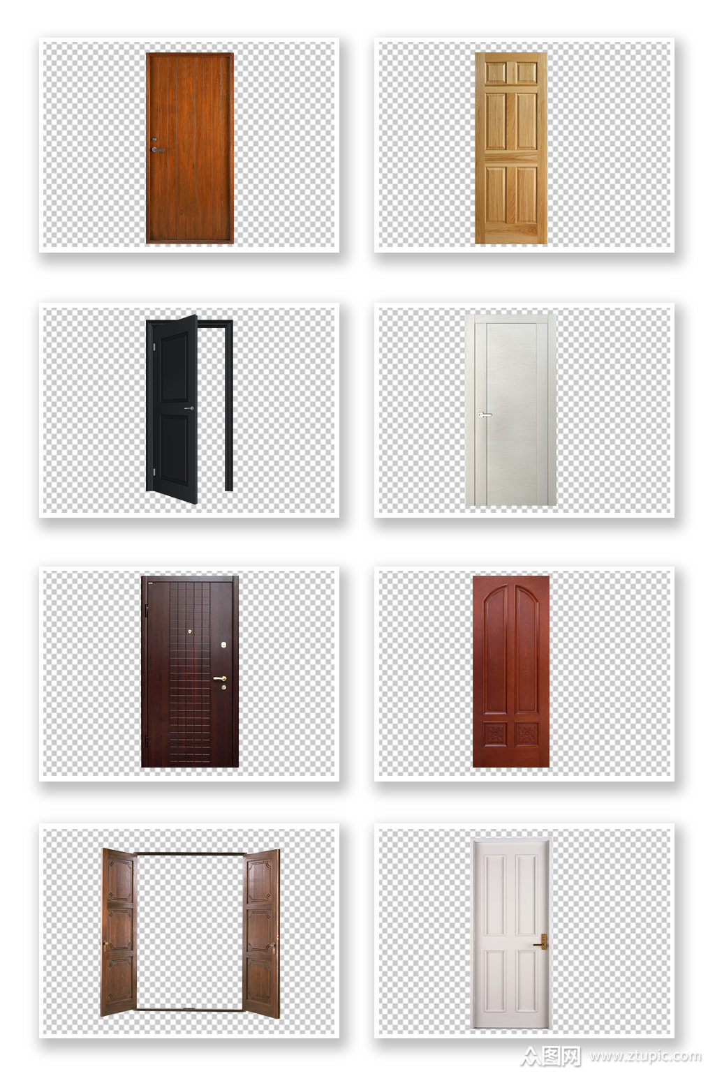各种木门防盗门家装素材