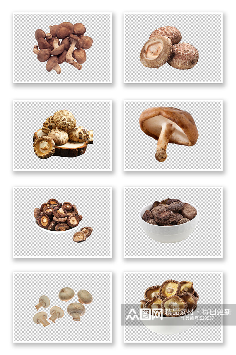 香菇蘑菇菌类免扣素材素材
