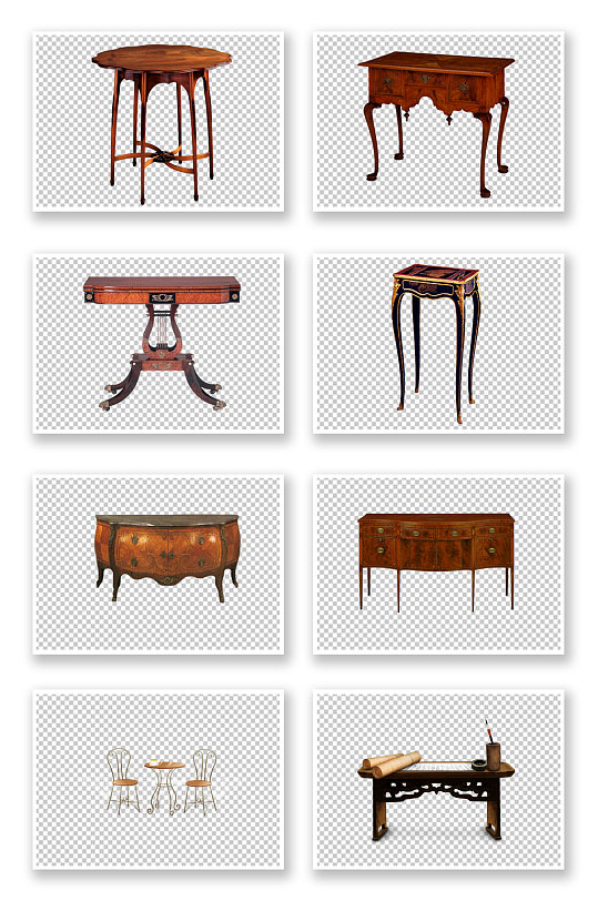中式古典家具椅子桌子