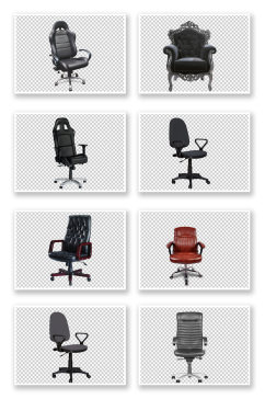 办公转椅椅子家具装修元素