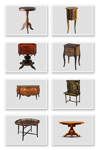 家居木质椅子桌子装修元素