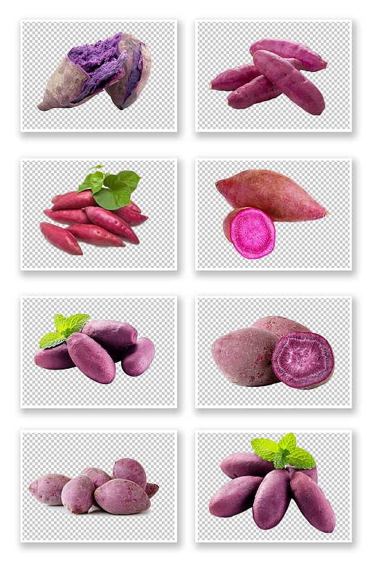 紫薯地瓜红薯蔬菜素材